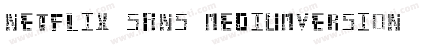 Netflix Sans MediumVersion 2001字体转换